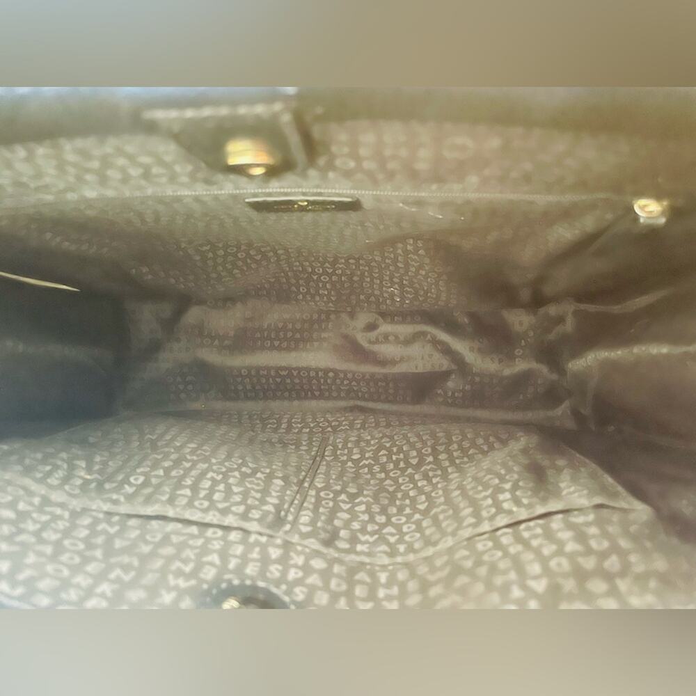 KATE SPADE Elegant Large Black and White Handbag TOTE shoulder bag - Picture 9 of 9